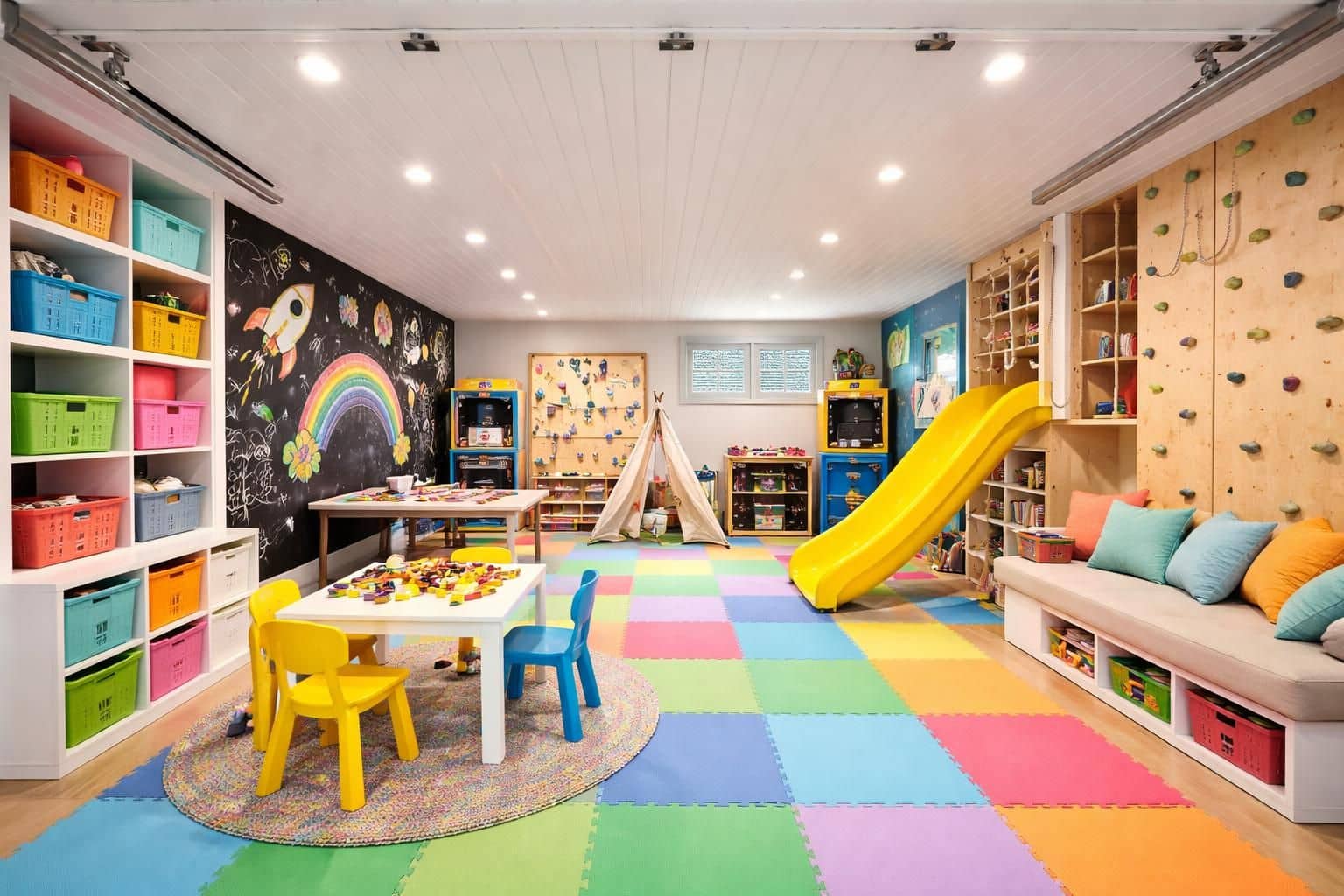 d&eacute;couvrez comment transformer votre garage en une salle de jeux ludique et fonctionnelle gr&acirc;ce &agrave; nos conseils pratiques et astuces d'am&eacute;nagement.