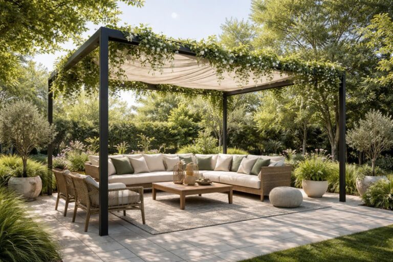 découvrez comment créer une zone ombragée dans votre jardin sans avoir à planter d'arbre, grâce à des solutions pratiques et esthétiques.