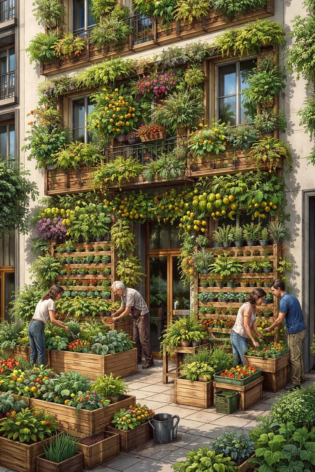 d&eacute;couvrez comment cultiver un jardin comestible en fa&ccedil;ade pour embellir votre maison tout en r&eacute;coltant fruits, l&eacute;gumes et herbes fra&icirc;ches au quotidien.