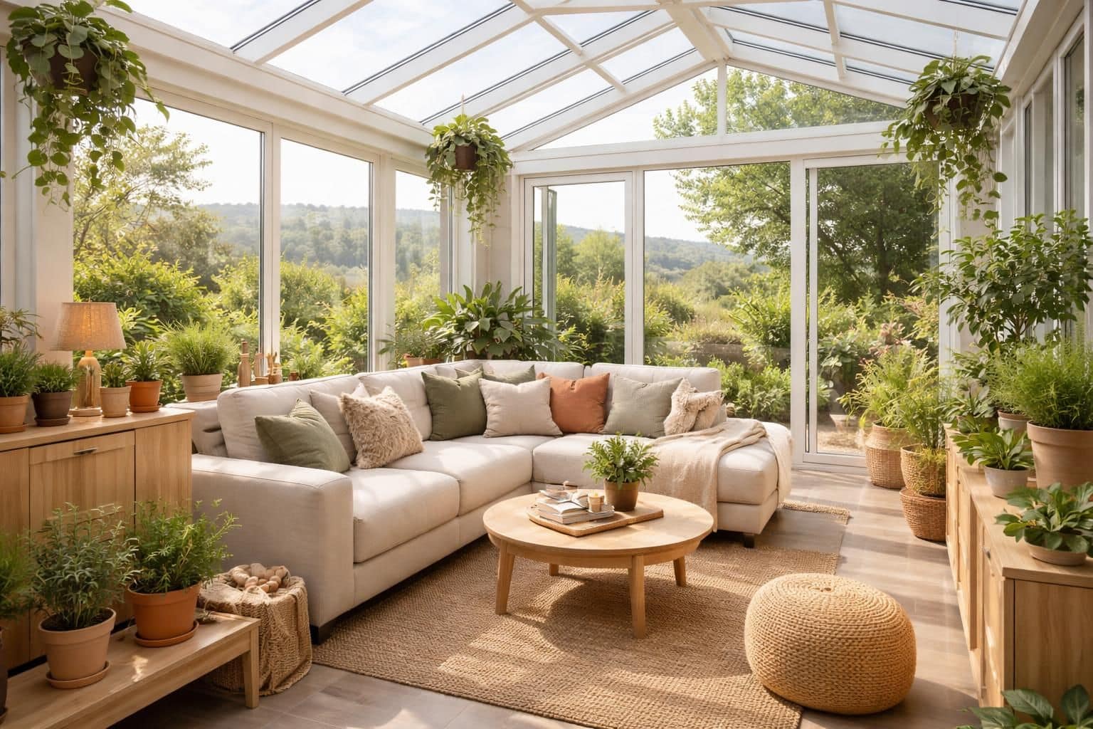 d&eacute;couvrez comment transformer votre v&eacute;randa en une pi&egrave;ce &agrave; vivre confortable et fonctionnelle, id&eacute;ale pour profiter de la lumi&egrave;re naturelle tout au long de l'ann&eacute;e.