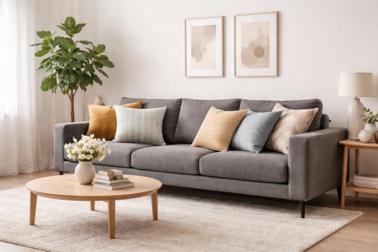 découvrez comment harmoniser parfaitement des coussins avec un canapé gris anthracite pour apporter style et confort à votre salon.