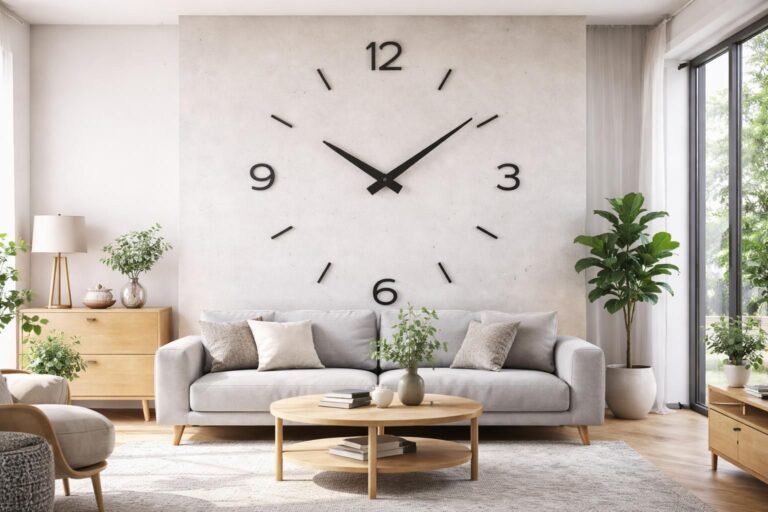 découvrez comment intégrer une horloge murale géante dans une décoration moderne pour allier style et fonctionnalité avec élégance.
