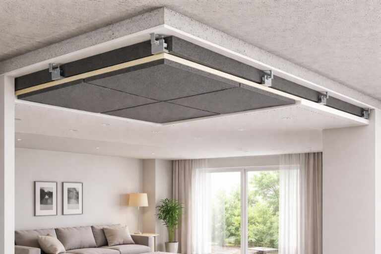 découvrez comment isoler acoustiquement un plafond tout en conservant un maximum de hauteur sous plafond, avec des solutions efficaces et peu encombrantes.