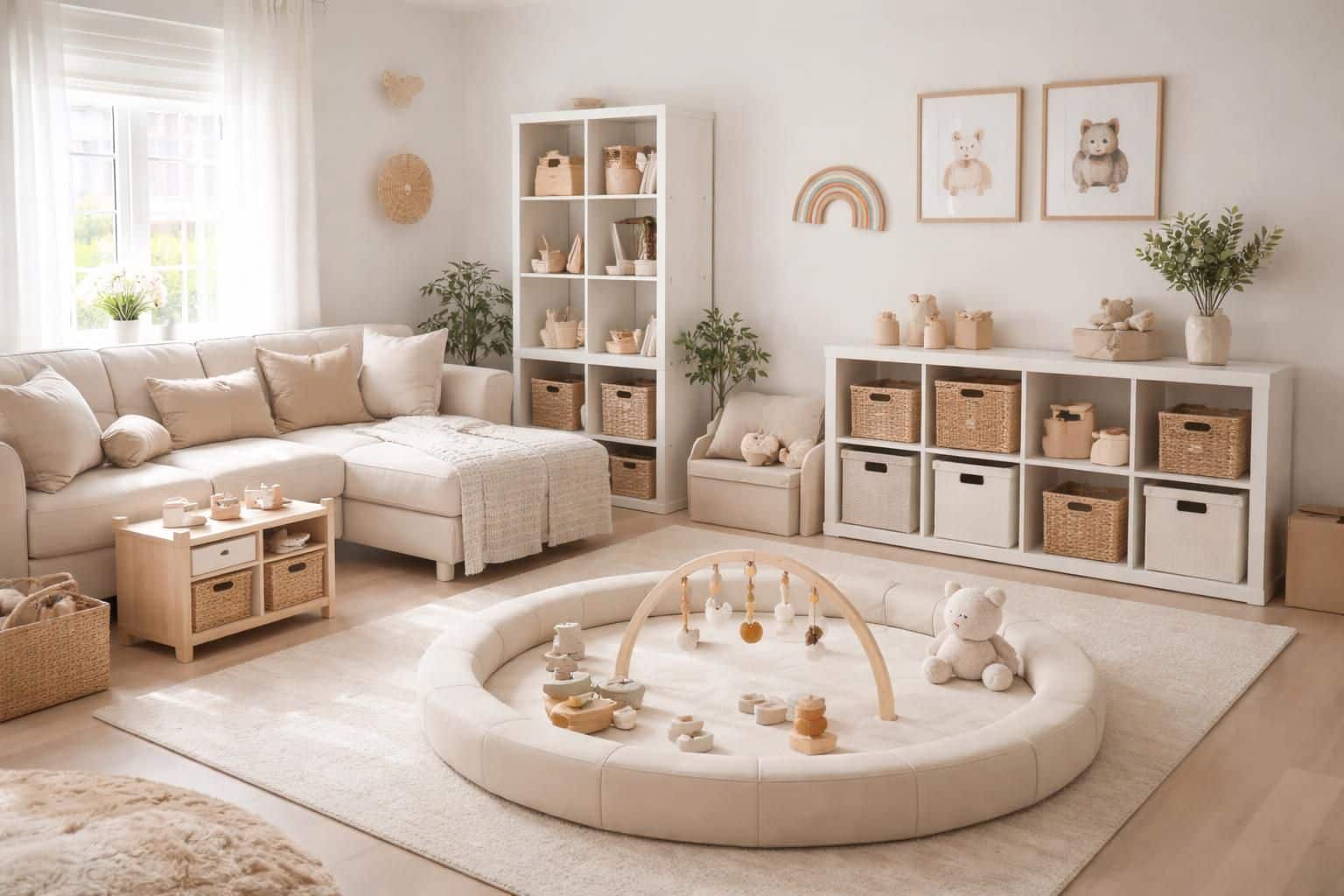 d&eacute;couvrez des conseils pratiques pour r&eacute;am&eacute;nager votre salon apr&egrave;s l'arriv&eacute;e d'un b&eacute;b&eacute;, afin de cr&eacute;er un espace &agrave; la fois confortable, s&eacute;curis&eacute; et adapt&eacute; &agrave; toute la famille.