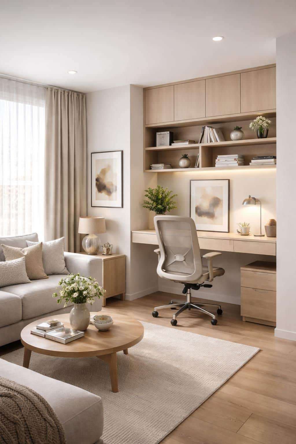 d&eacute;couvrez comment am&eacute;nager un bureau professionnel fonctionnel et &eacute;l&eacute;gant dans votre salon, en optimisant l'espace tout en conservant une d&eacute;coration harmonieuse.