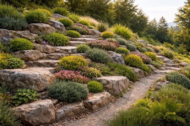 découvrez comment aménager un jardin de rocaille sur un terrain pentu pour créer un espace naturel et esthétique, en optimisant l'espace et en choisissant les plantes adaptées.
