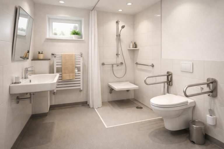 découvrez nos conseils pour aménager une salle de bain pmr fonctionnelle et confortable dans un petit espace, en optimisant chaque détail pour un maximum d'accessibilité.