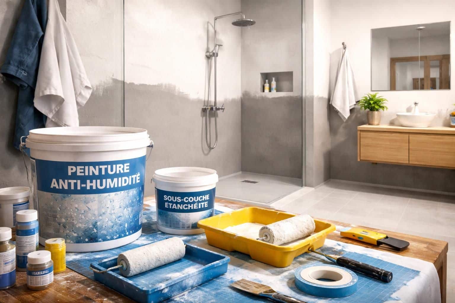 découvrez comment appliquer une peinture anti-humidité dans une salle d’eau pour protéger vos murs et éviter les problèmes d'humidité avec des conseils pratiques et efficaces.