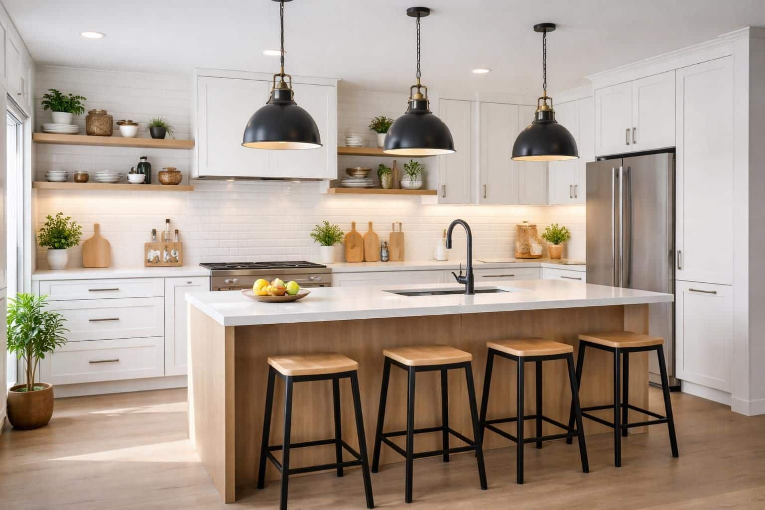 d&eacute;couvrez comment choisir des luminaires d&eacute;co adapt&eacute;s pour une cuisine ouverte, alliant style et fonctionnalit&eacute; pour un espace convivial et lumineux.