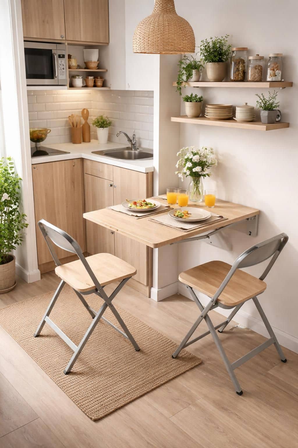 d&eacute;couvrez nos astuces pratiques pour am&eacute;nager un coin repas fonctionnel et convivial dans une petite cuisine, optimisant l'espace sans sacrifier le style.