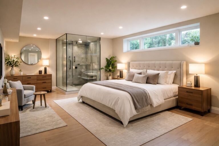 découvrez comment aménager une suite parentale fonctionnelle et confortable dans votre sous-sol grâce à nos conseils pratiques et astuces d'aménagement.