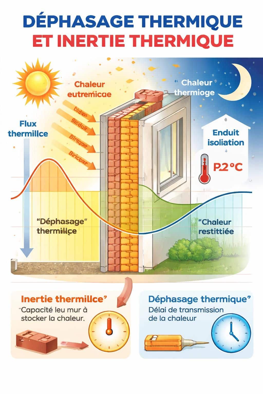 d&eacute;couvrez la notion de d&eacute;phasage thermique, son importance et son application dans la gestion de la temp&eacute;rature pour am&eacute;liorer le confort et l'efficacit&eacute; &eacute;nerg&eacute;tique.