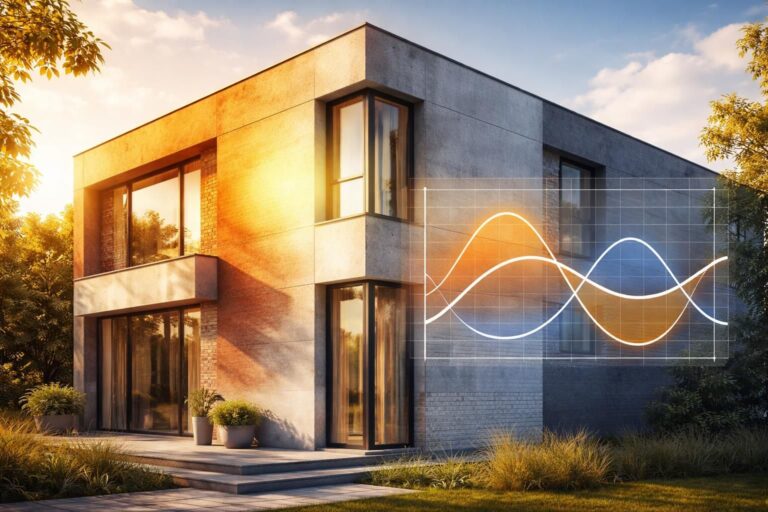 découvrez la notion de déphasage thermique et comprenez comment le décalage dans le temps des variations de température impacte l'isolation et le confort thermique des bâtiments.