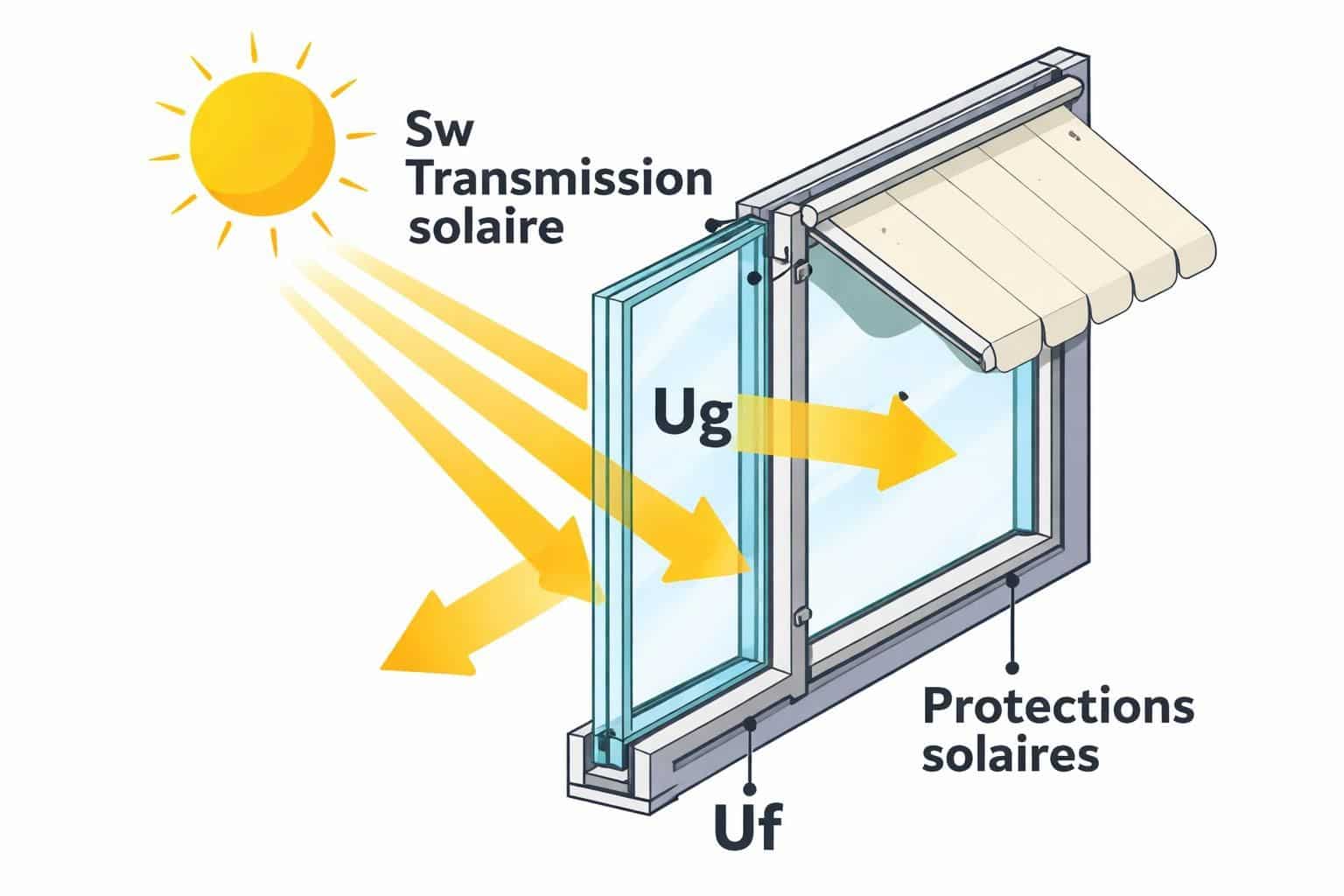 d&eacute;couvrez ce qu'est le coefficient solaire sw des vitrages et comprenez son impact sur la performance &eacute;nerg&eacute;tique et le confort int&eacute;rieur de vos fen&ecirc;tres.