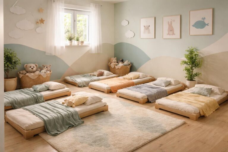 découvrez comment aménager un coin sieste confortable et sécurisé dans une micro-crèche pour offrir un espace de repos optimal aux tout-petits.