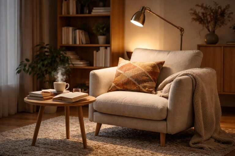 découvrez comment créer un coin lecture cosy avec un éclairage ponctuel pour un espace chaleureux et agréable où vous pourrez vous détendre et profiter de vos livres préférés.