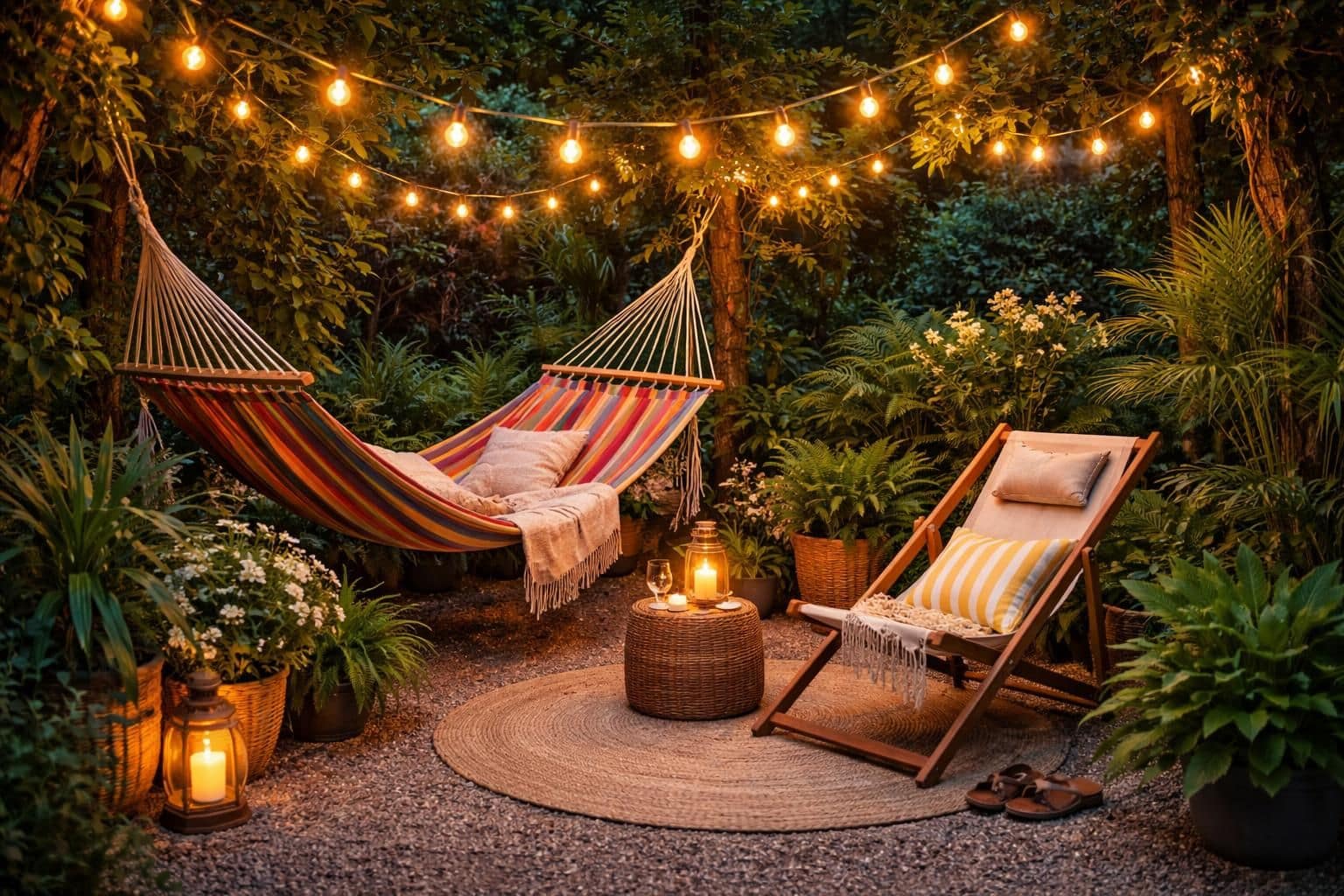 d&eacute;couvrez comment cr&eacute;er un espace d&eacute;tente id&eacute;al avec un hamac ou une chilienne pour profiter pleinement de vos moments de relaxation en plein air.