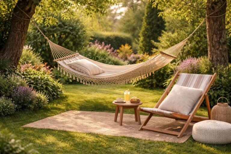 découvrez comment créer un espace détente convivial avec un hamac ou une chilienne pour profiter pleinement de vos moments de relaxation en plein air.