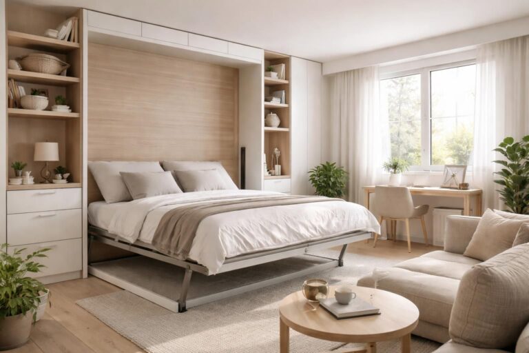 découvrez comment créer un lit escamotable dans un studio pour optimiser l'espace et allier confort et praticité dans une petite pièce.