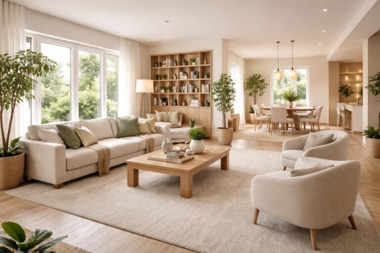 découvrez comment décorer un grand salon ouvert tout en conservant une harmonie et une cohérence visuelle pour un espace élégant et accueillant.