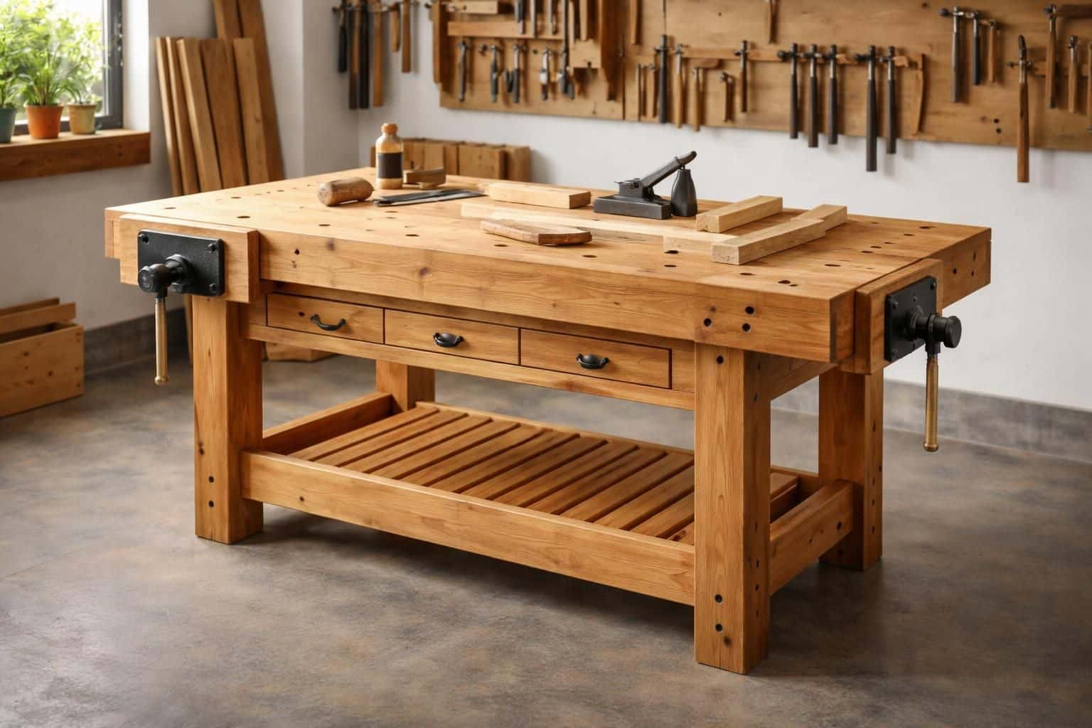 découvrez comment fabriquer un établi de bricolage solide et durable avec des conseils pratiques et des étapes détaillées pour vos projets de bricolage.