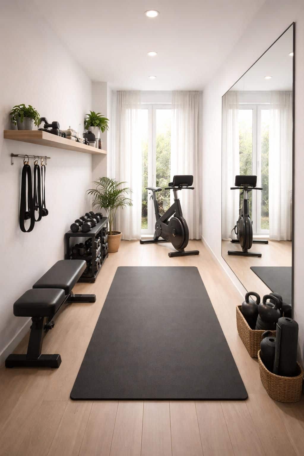 d&eacute;couvrez comment am&eacute;nager une salle de sport maison optimale dans une pi&egrave;ce &eacute;troite gr&acirc;ce &agrave; des astuces pratiques et un choix d'&eacute;quipements adapt&eacute;s.