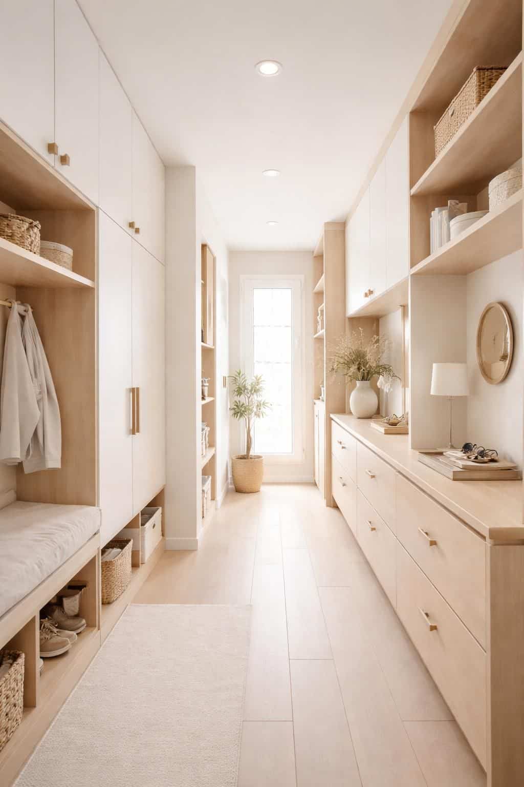 découvrez des idées inspirantes pour aménager un couloir fonctionnel avec des placards intégrés, alliant praticité et esthétique pour optimiser votre espace de rangement.