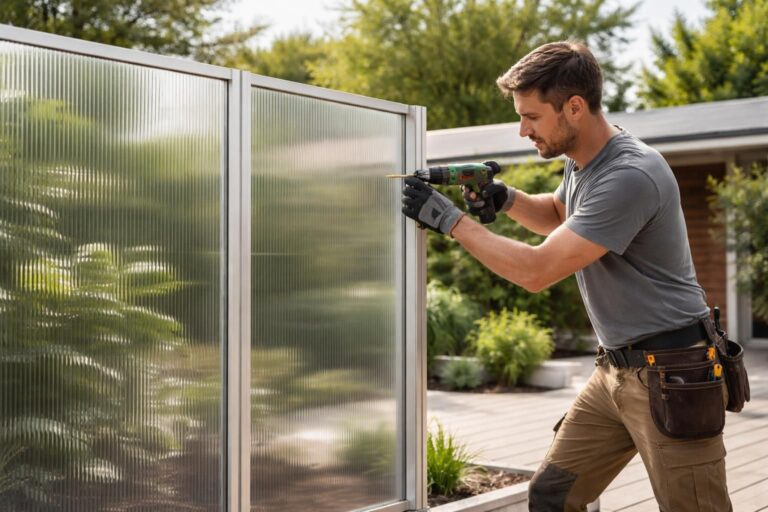 découvrez comment installer un brise-vent en polycarbonate pour protéger votre espace extérieur tout en laissant passer la lumière. guide facile et conseils pratiques.