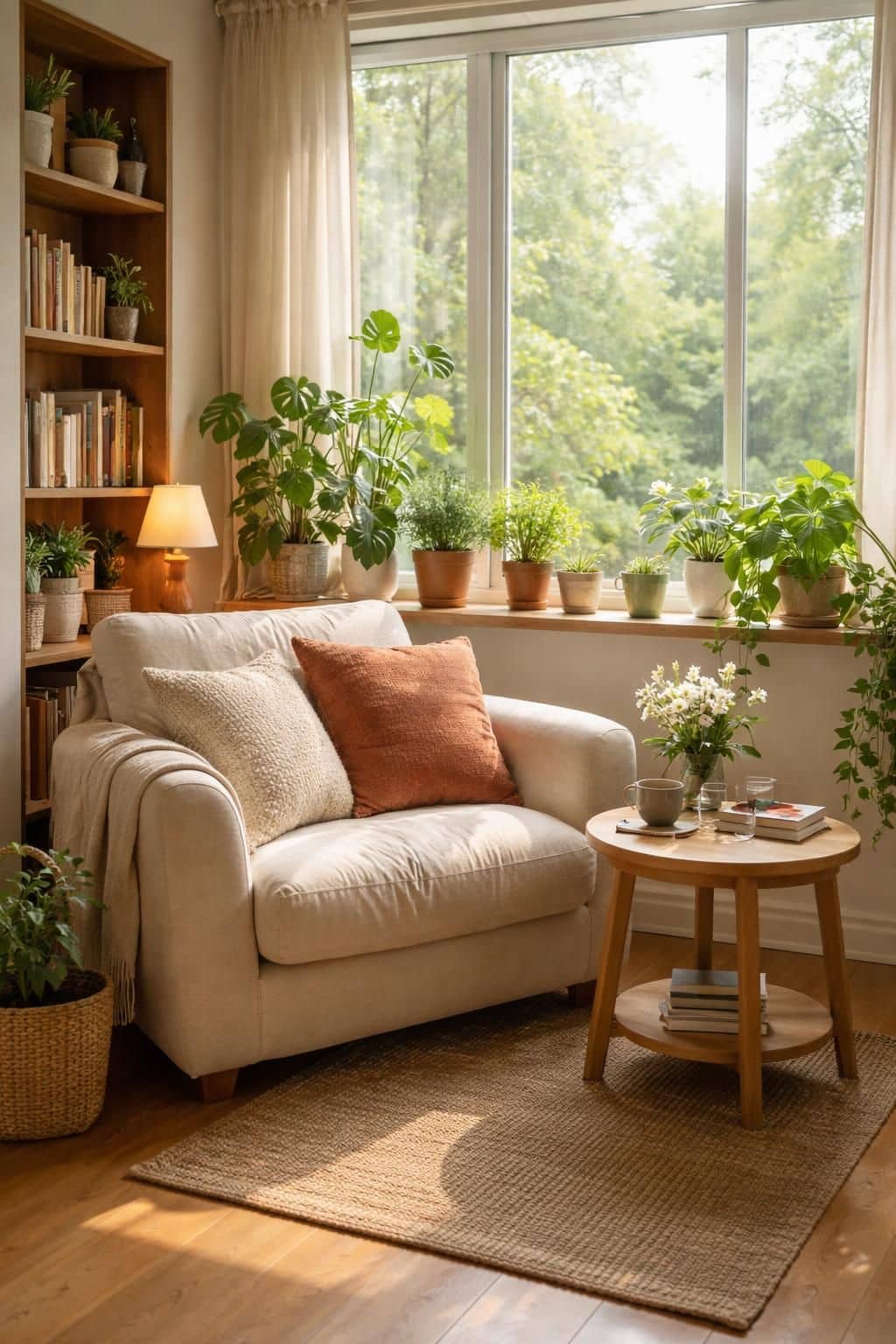 d&eacute;couvrez comment am&eacute;nager un coin lecture confortable et lumineux pr&egrave;s d&rsquo;une fen&ecirc;tre pour profiter pleinement de vos moments de d&eacute;tente avec une vue agr&eacute;able.