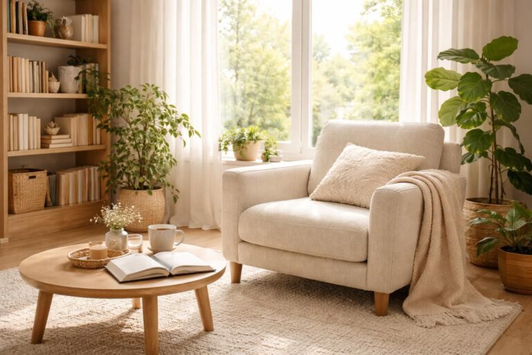 découvrez comment aménager un coin lecture cosy près d'une fenêtre pour profiter de la lumière naturelle tout en vous relaxant avec vos livres préférés.