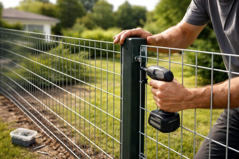 découvrez comment installer une clôture en panneaux rigides facilement et efficacement pour sécuriser et délimiter votre propriété avec style.