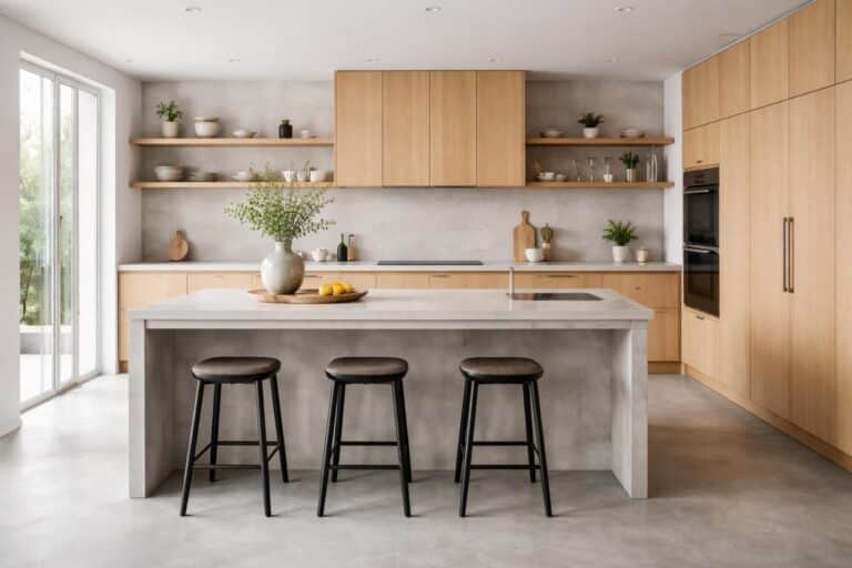 découvrez comment associer harmonieusement le chêne blond et le béton ciré pour créer une cuisine moderne et chaleureuse alliant naturel et design.