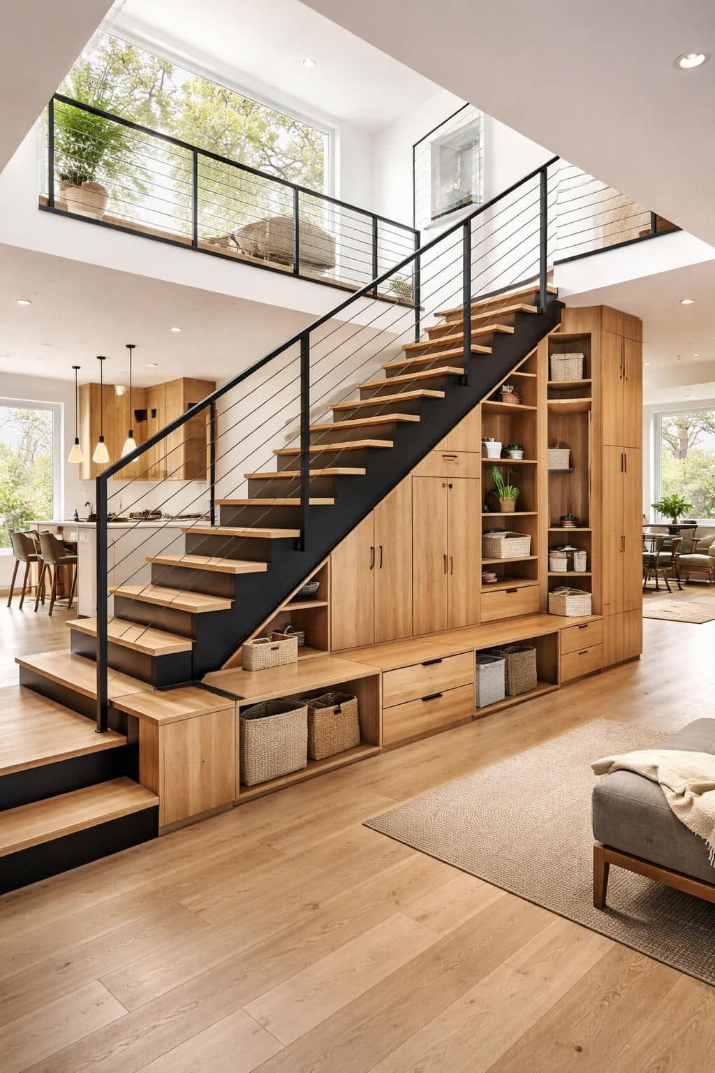 découvrez comment optimiser l'espace de votre duplex avec un escalier central pour un aménagement fonctionnel et harmonieux.