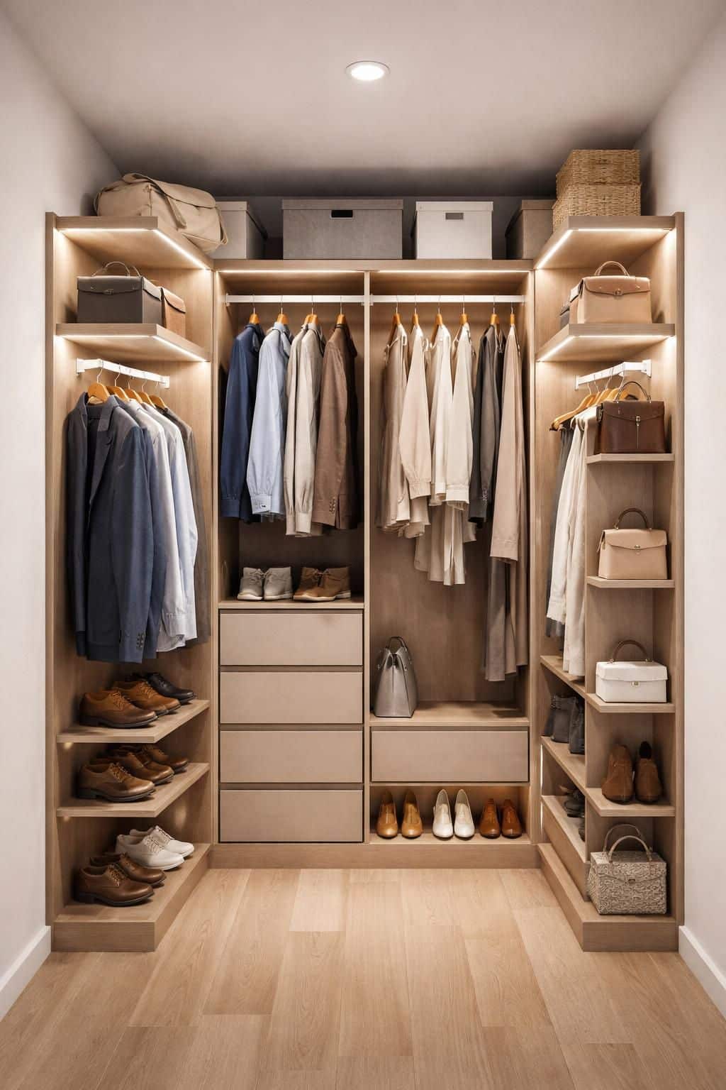 d&eacute;couvrez nos astuces pratiques pour organiser un dressing pour deux personnes de mani&egrave;re efficace et harmonieuse, en optimisant l'espace et facilitant le rangement.