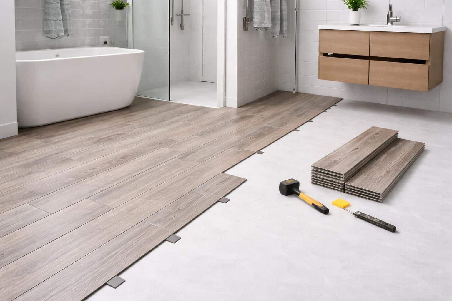 découvrez comment poser facilement des dalles pvc clipsables dans votre salle de bain pour un sol esthétique, étanche et rapide à installer.