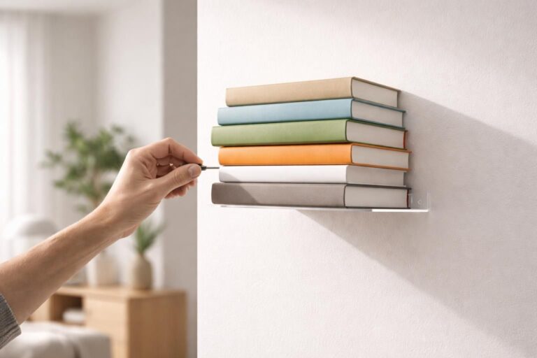 apprenez à poser une étagère invisible pour livres facilement et avec style, pour un rangement discret et élégant de votre bibliothèque.