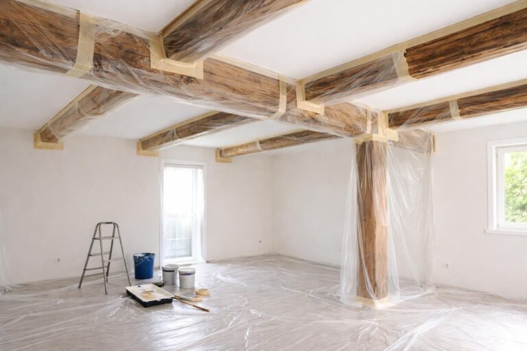 découvrez comment protéger efficacement vos poutres apparentes avant de les peindre pour garantir une finition parfaite et durable.
