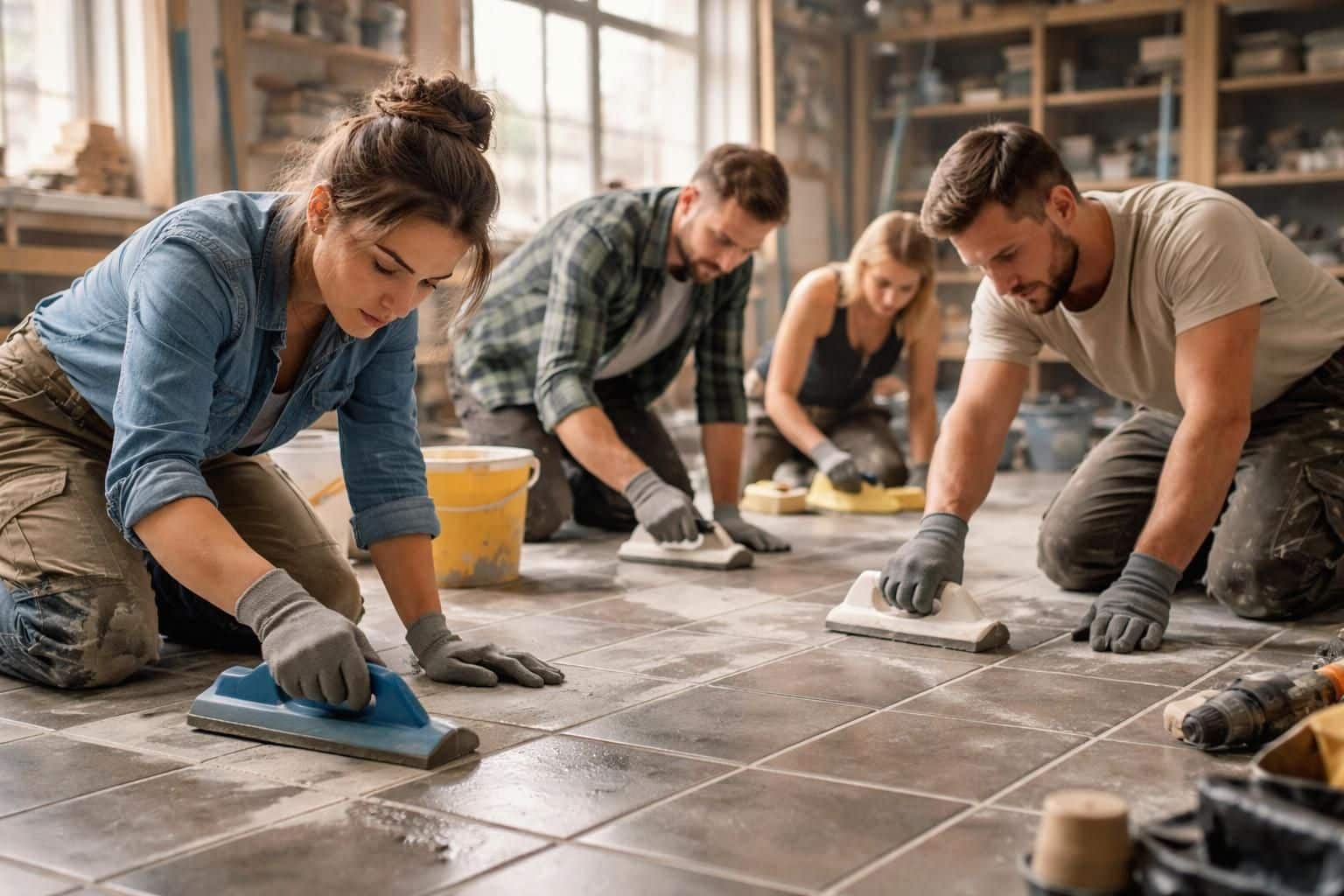 apprenez &agrave; r&eacute;aliser un joint carrelage propre et soign&eacute; au sol pour un r&eacute;sultat esth&eacute;tique et durable.