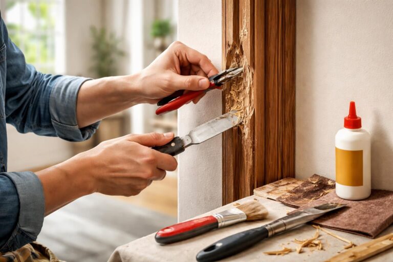 découvrez comment réparer un chambranle de porte abîmé facilement avec nos conseils pratiques et astuces pour redonner vie à votre porte.