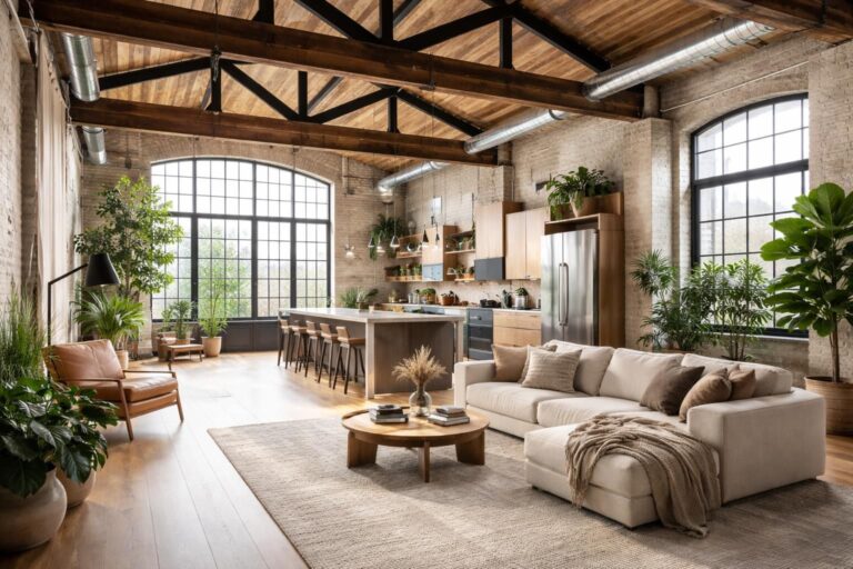 découvrez comment transformer un ancien atelier en un loft habitable moderne et confortable, en optimisant l'espace et en valorisant le charme industriel.