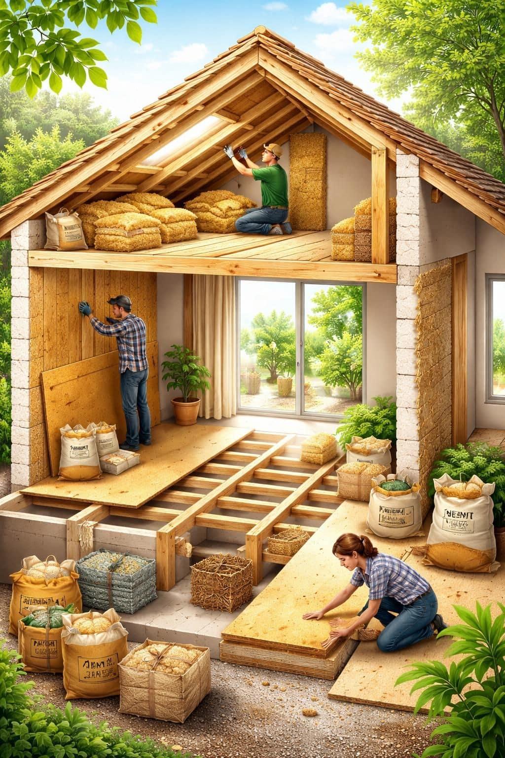 découvrez comment utiliser des isolants biosourcés pour la rénovation de votre logement, alliant performance énergétique et respect de l'environnement.