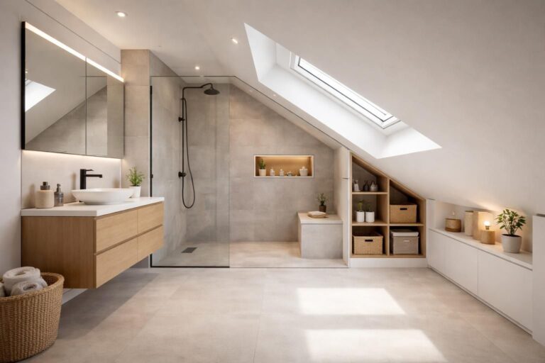 découvrez nos astuces pratiques pour aménager efficacement une salle de bain sous pente avec une douche, alliant confort et optimisation de l'espace.
