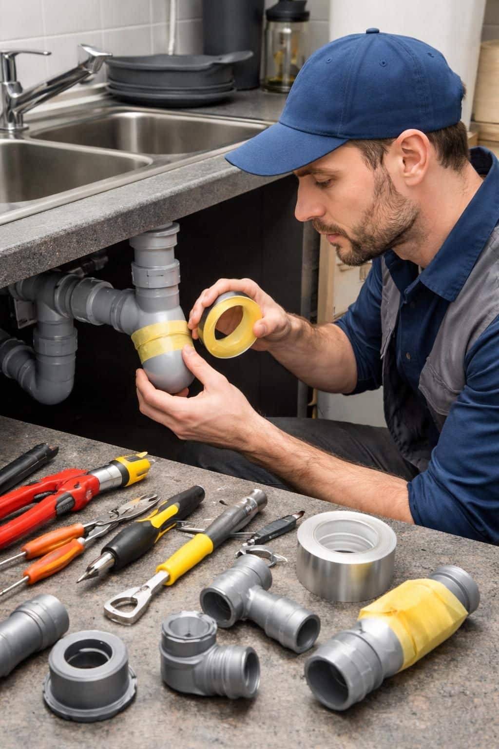 apprenez comment colmater provisoirement une fuite sur un tuyau en pvc gr&acirc;ce &agrave; des m&eacute;thodes simples et efficaces pour &eacute;viter les d&eacute;g&acirc;ts d'eau avant une r&eacute;paration d&eacute;finitive.