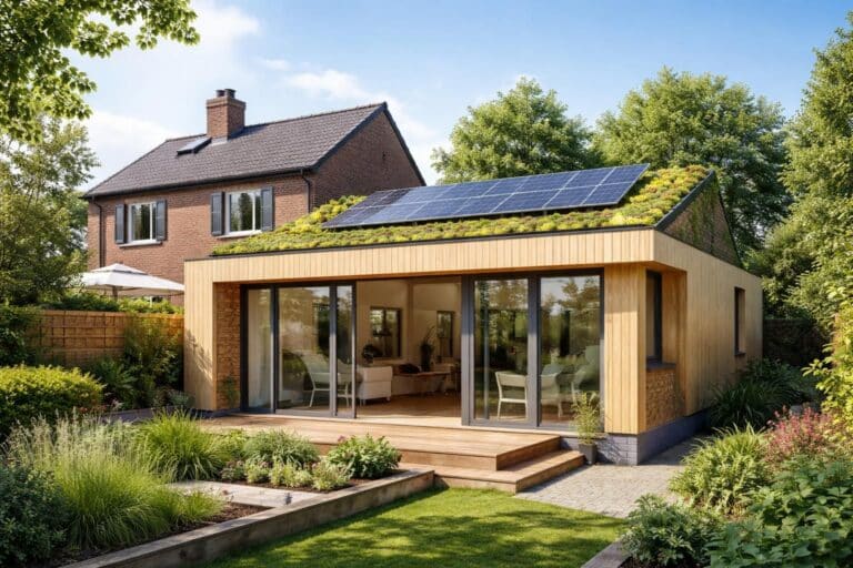 apprenez à construire une extension isolée à faible consommation d'énergie pour un habitat confortable, écologique et économique.