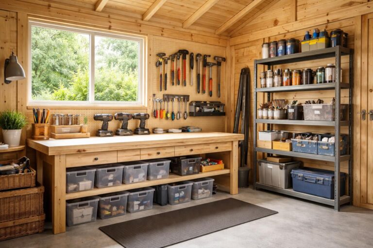 découvrez comment aménager un coin bricolage pratique et fonctionnel dans votre abri de jardin pour tous vos projets diy.