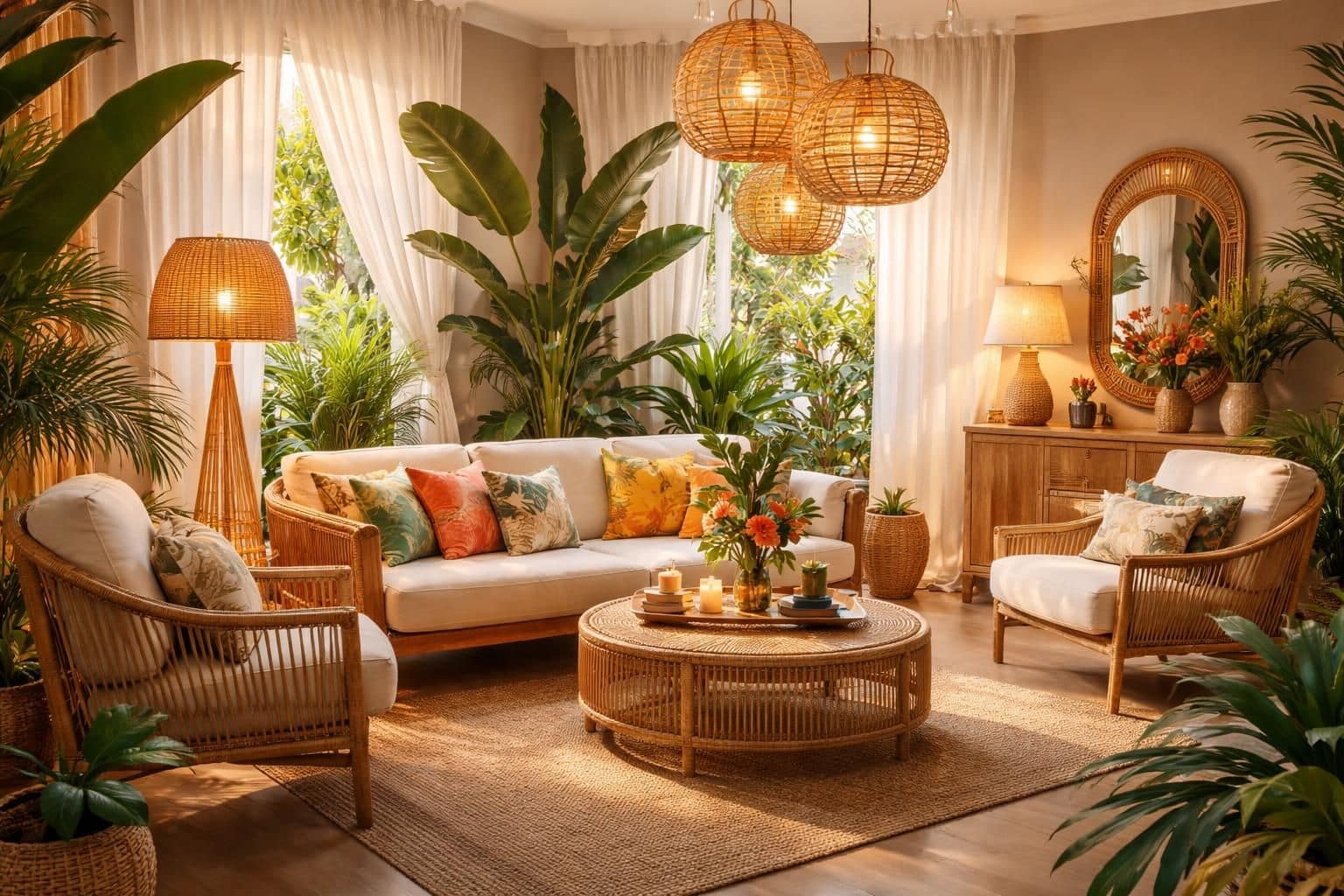 d&eacute;couvrez comment cr&eacute;er une ambiance tropicale chic chez vous avec des conseils de d&eacute;coration &eacute;l&eacute;gants et des id&eacute;es originales pour un int&eacute;rieur exotique et raffin&eacute;.