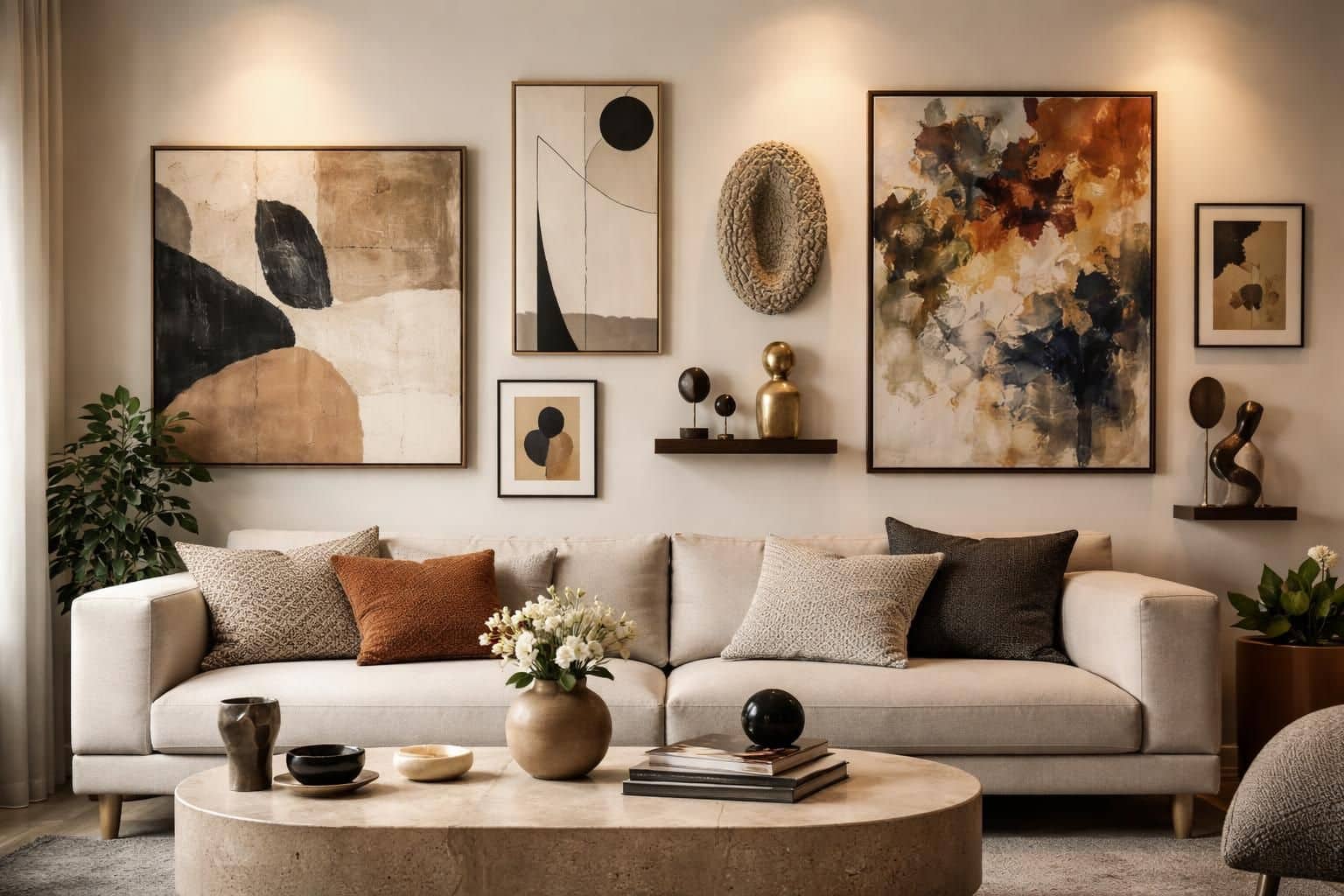 d&eacute;couvrez comment d&eacute;corer un salon avec des &oelig;uvres originales pour apporter une touche d'authenticit&eacute; et de cr&eacute;ativit&eacute; &agrave; votre espace de vie.