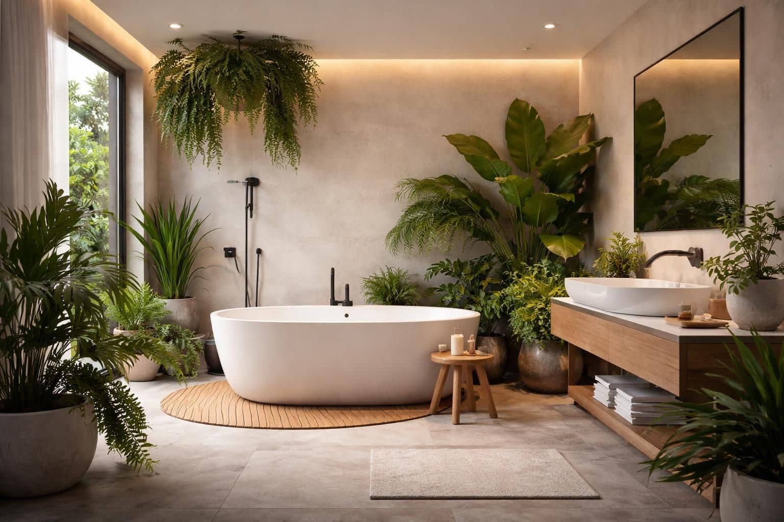 d&eacute;couvrez comment d&eacute;corer votre salle de bain avec des plantes r&eacute;sistantes pour apporter fra&icirc;cheur et naturel &agrave; votre espace tout en facilitant l'entretien.