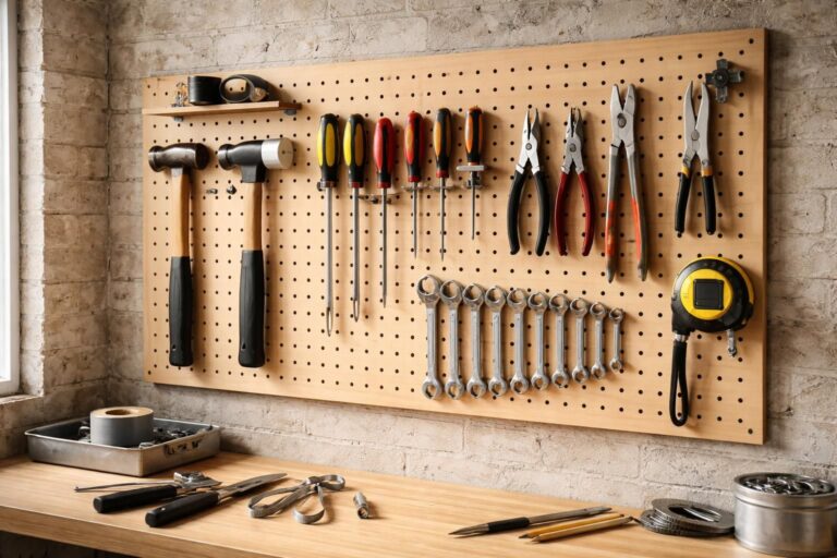 découvrez comment fabriquer un panneau perforé (pegboard) pratique et personnalisé pour organiser efficacement votre atelier.