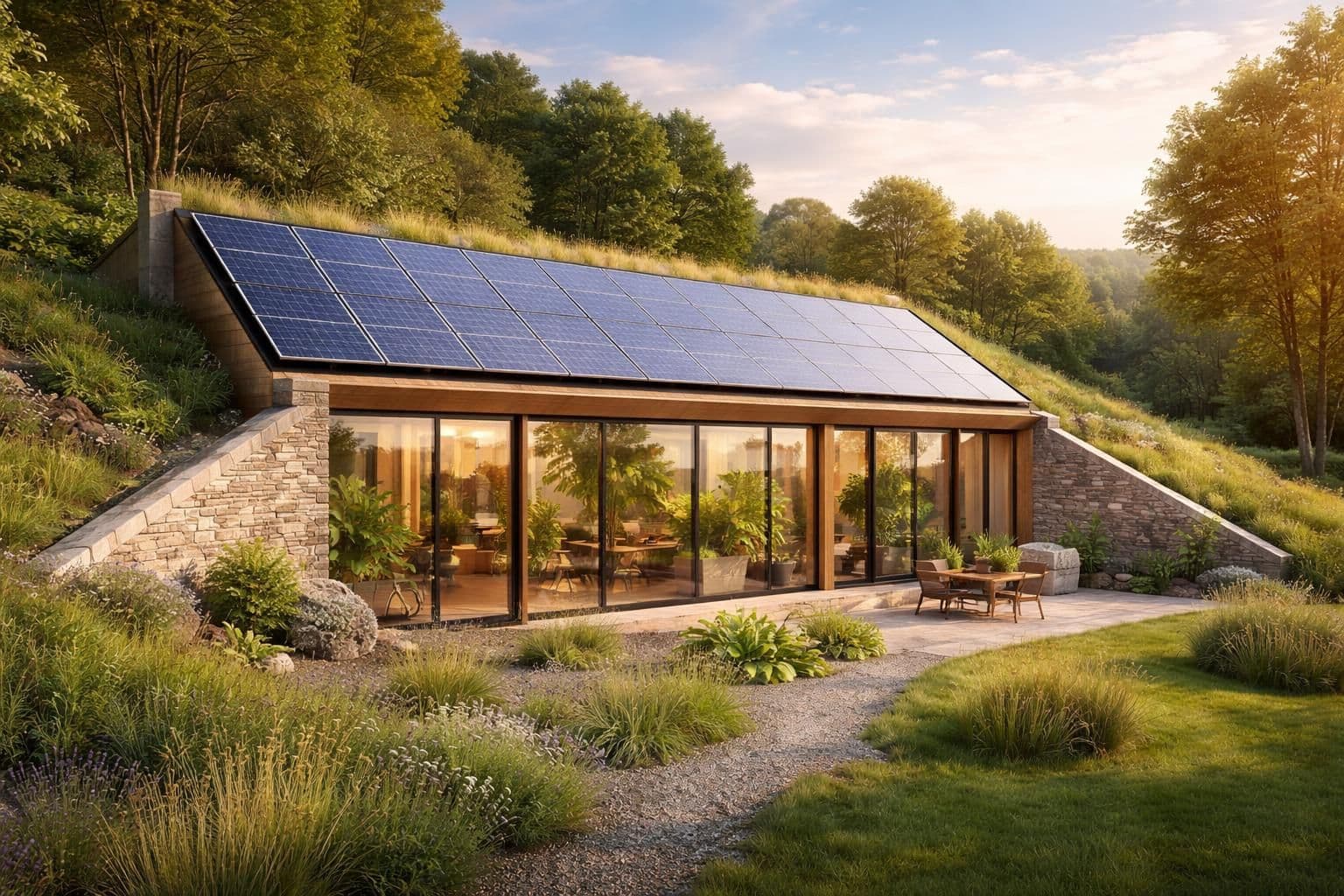 d&eacute;couvrez comment habiter une maison semi-enterr&eacute;e en optimisant la gestion du confort thermique, acoustique et lumineux pour un cadre de vie agr&eacute;able toute l'ann&eacute;e.